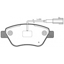 BPA0858.11 OPEN PARTS Комплект тормозных колодок, дисковый тормоз