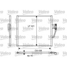 817248 VALEO Конденсатор, кондиционер