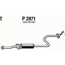 P2871 FENNO Средний глушитель выхлопных газов