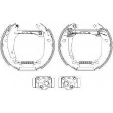 8DB 355 003-901 HELLA PAGID Комплект тормозных колодок