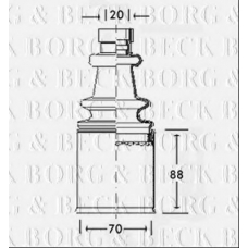 BCB2547 BORG & BECK Пыльник, приводной вал