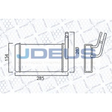 212M07 JDEUS Теплообменник, отопление салона