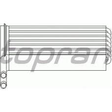 302 109 TOPRAN Теплообменник, отопление салона