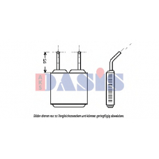 159200N AKS DASIS Теплообменник, отопление салона