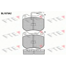 BL1079A2 FTE Комплект тормозных колодок, дисковый тормоз