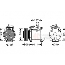 0700K112 VAN WEZEL Компрессор, кондиционер