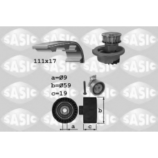 3906071 SASIC Водяной насос + комплект зубчатого ремня