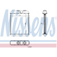 72670 NISSENS Теплообменник, отопление салона