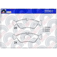 20397 GALFER Комплект тормозных колодок, дисковый тормоз