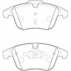 FD7249A NECTO Комплект тормозных колодок, дисковый тормоз