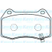 BP-6573 KAVO PARTS Комплект тормозных колодок, дисковый тормоз