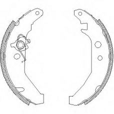 Z4185.00 WOKING Комплект тормозных колодок