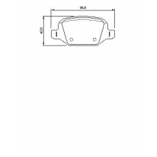 0 986 424 680 BOSCH Комплект тормозных колодок, дисковый тормоз