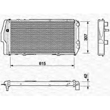 350213403000 MAGNETI MARELLI Радиатор, охлаждение двигателя