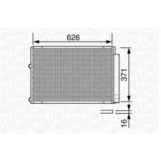 350203682000 MAGNETI MARELLI Конденсатор, кондиционер