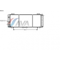 JE2013 AVA Радиатор, охлаждение двигателя