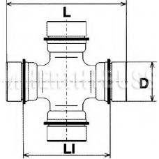 J2929004 NIPPARTS Шарнир, продольный вал