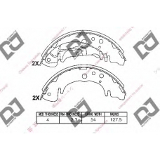 BS1429 DJ PARTS Комплект тормозных колодок