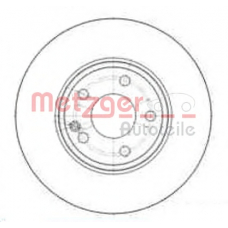 25285 V METZGER Тормозной диск