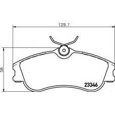 N-1157 COBREQ Комплект тормозных колодок, дисковый тормоз