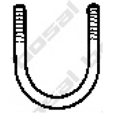 250-665 BOSAL Клемма, система выпуска