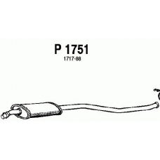 P1751 FENNO Средний глушитель выхлопных газов