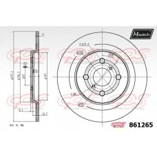 861265.6980 MAXTECH Тормозной диск