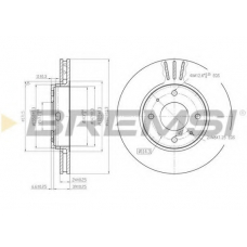 DBB068V BREMSI Тормозной диск