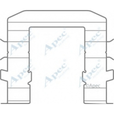 KIT1094 APEC Комплектующие, тормозные колодки