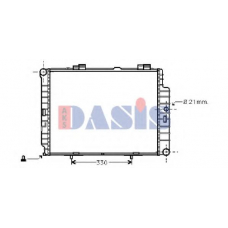 123290N AKS DASIS Радиатор, охлаждение двигателя