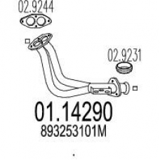01.14290 MTS Труба выхлопного газа