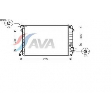 AI2197 AVA Радиатор, охлаждение двигателя