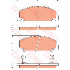 GDB7535 TRW Комплект тормозных колодок, дисковый тормоз