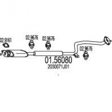 01.56080 MTS Средний глушитель выхлопных газов
