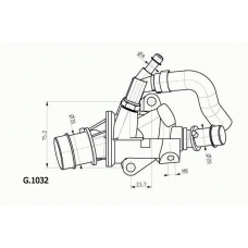 G.1032.88 BEHR Термостат, охлаждающая жидкость
