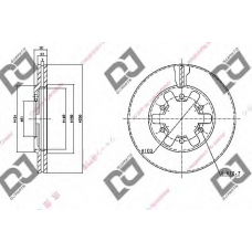 BD1102 DJ PARTS Тормозной диск