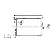 BWA2290 AVA Радиатор, охлаждение двигателя