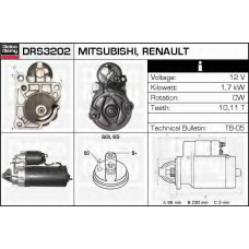 DRS3202 DELCO REMY Стартер