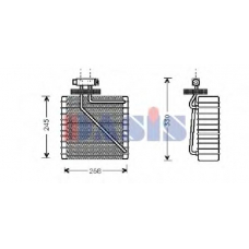 821490N AKS DASIS Испаритель, кондиционер