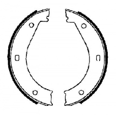 BB1064A5 FTE Комплект тормозных колодок, стояночная тормозная с