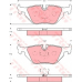 GDB1343 TRW Комплект тормозных колодок, дисковый тормоз