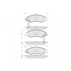 PF1551 PROCODIS FRANCE Комплект тормозных колодок, дисковый тормоз