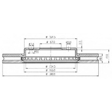 BDC4540 QUINTON HAZELL Тормозной диск