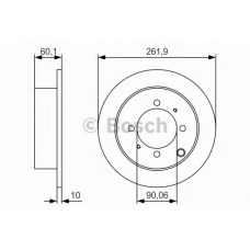 0 986 479 S53 BOSCH Тормозной диск