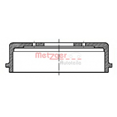 BT 1051 METZGER Тормозной барабан