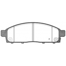 BPA1242.01 OPEN PARTS Комплект тормозных колодок, дисковый тормоз