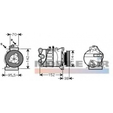 5900K143 VAN WEZEL Компрессор, кондиционер