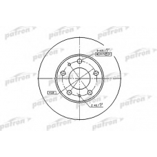 PBD2728 PATRON Тормозной диск