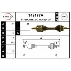 T49177A EAI Приводной вал