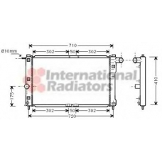 81002009 VAN WEZEL Радиатор, охлаждение двигателя